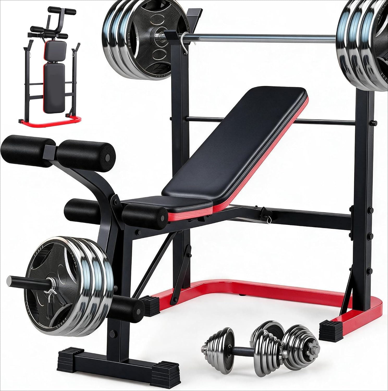 Weight Bench with Squat Rack