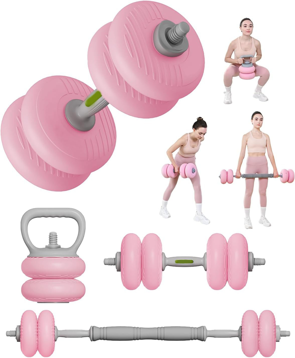4-IN-1 Adjustable Dumbbell Set