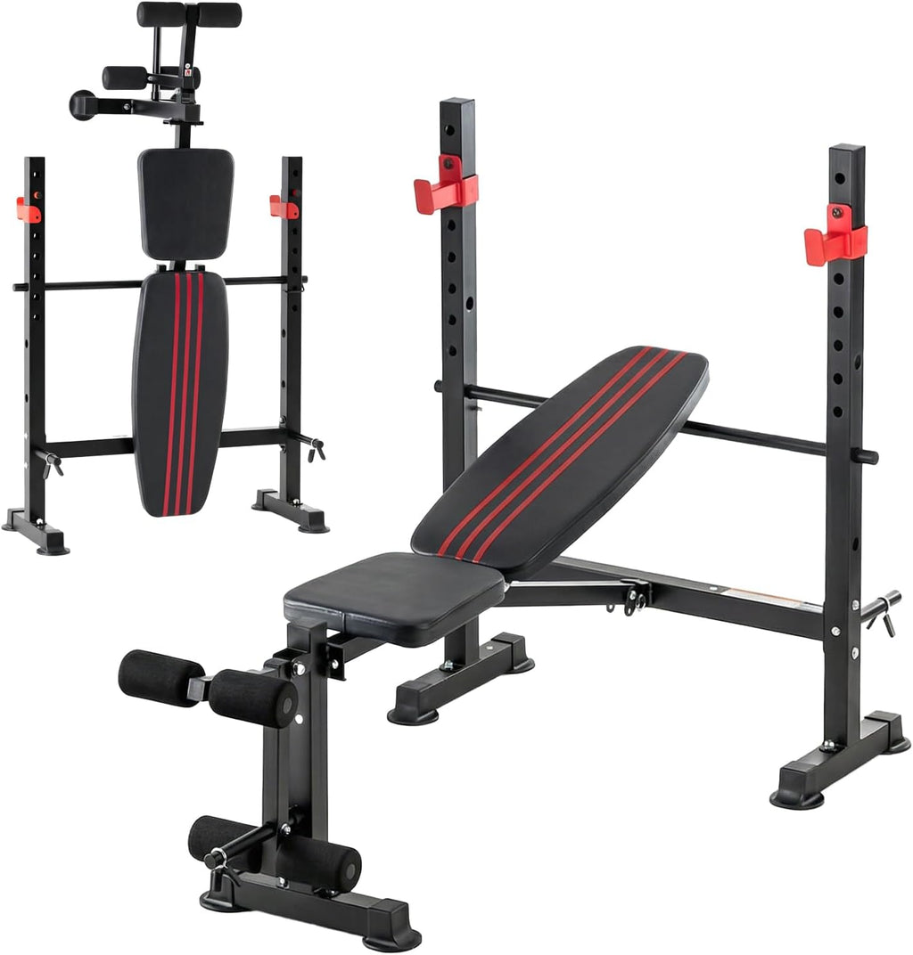 Adjustable Foldable Weight Bench Set