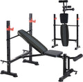 Adjustable Weight Bench Set with Rack