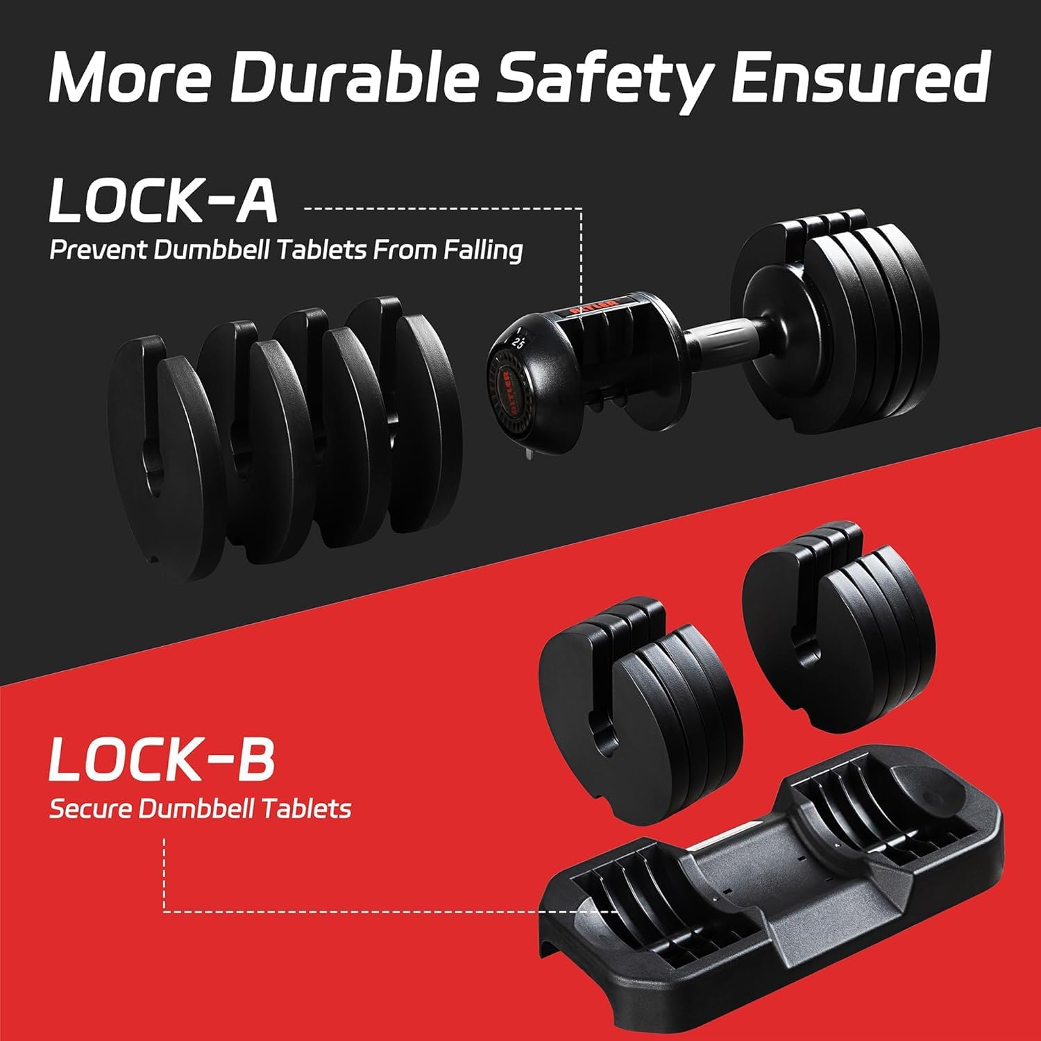 Adjustable Dumbbell Set of 2