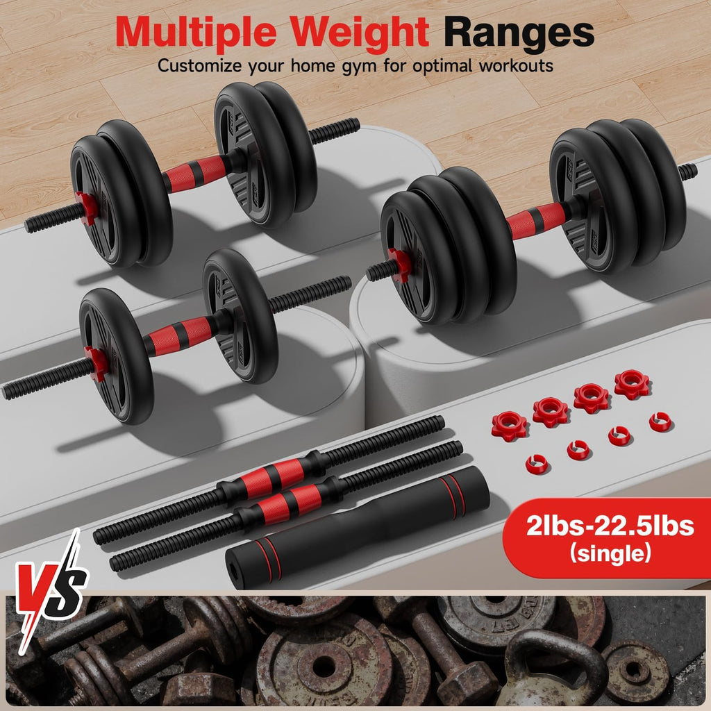 5-in-1 Adjustable Dumbbell Weight Set