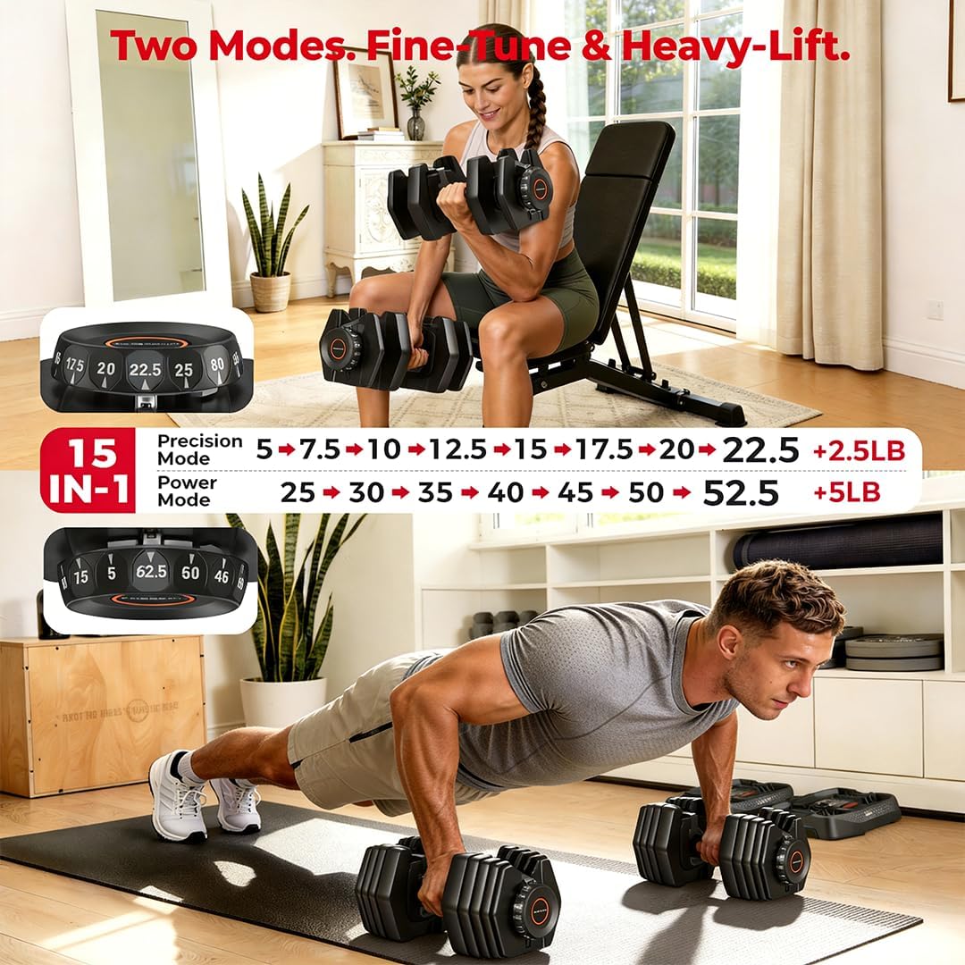 QuickDial Adjustable Dumbbell Set
