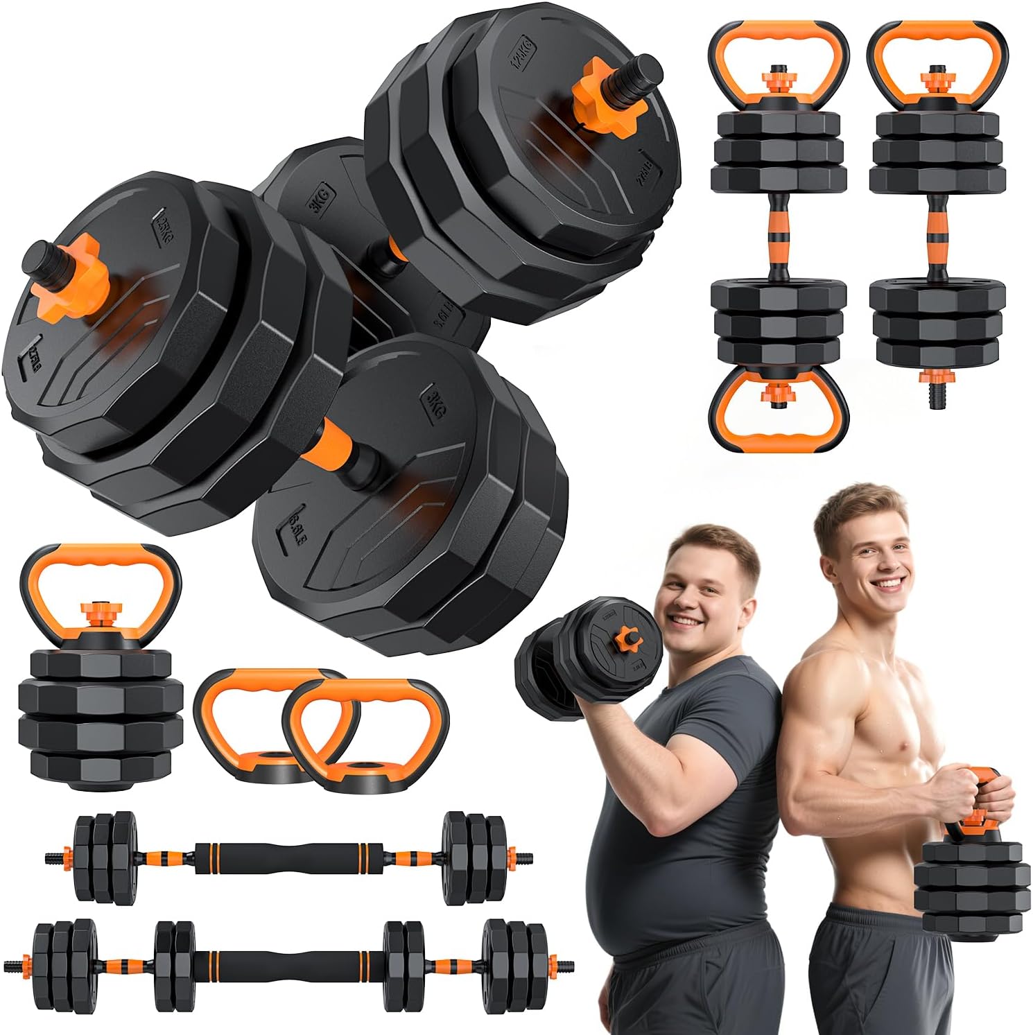 5-in-1 Adjustable Dumbbell Weight Set