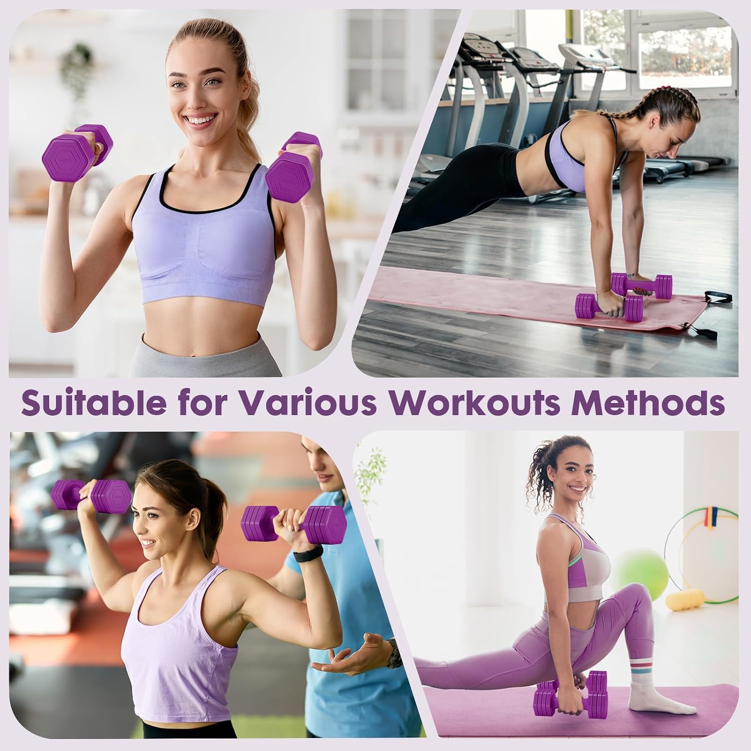 4 in 1 Adjustable Dumbbell Set