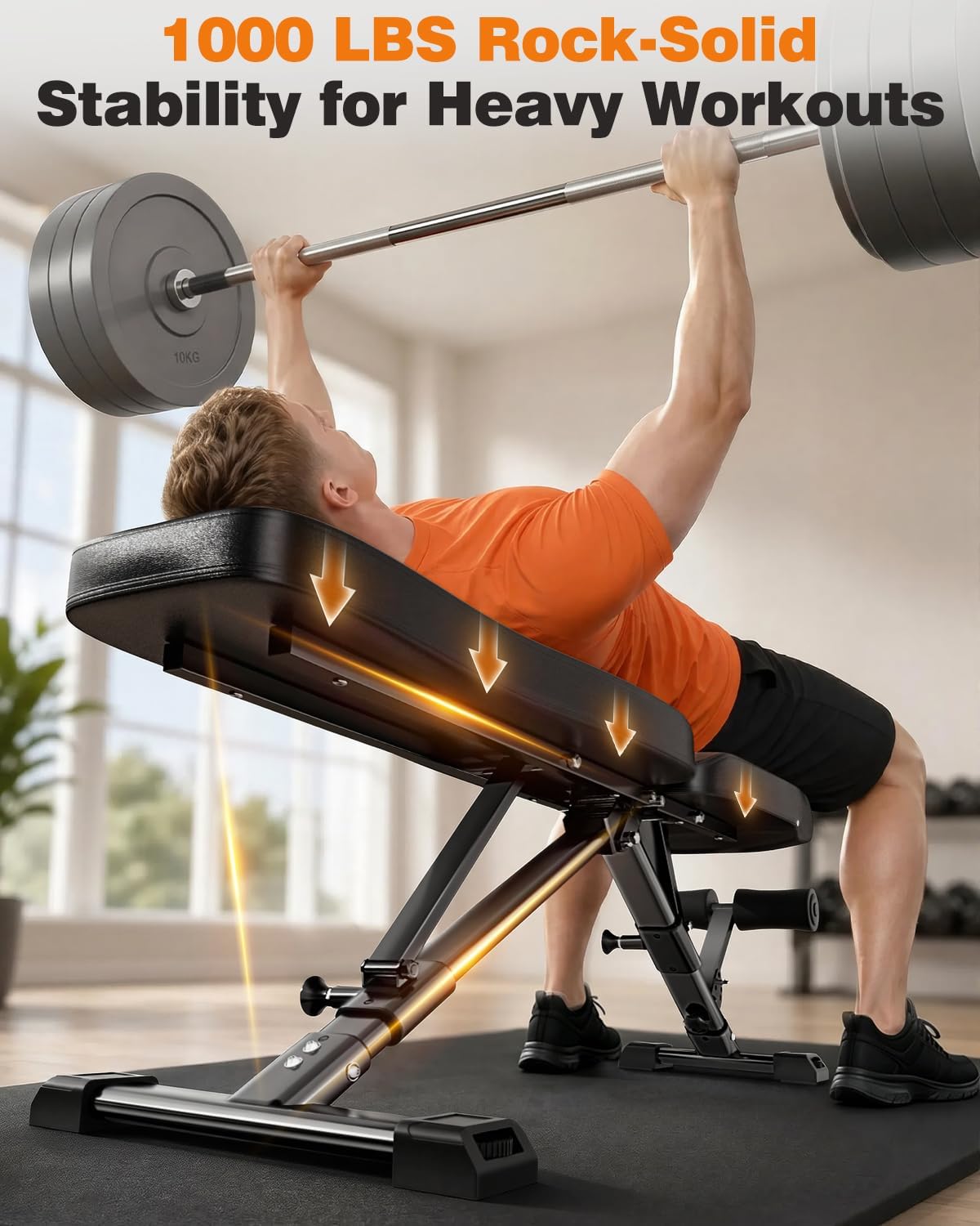 Foldable Adjustable FID Weight Bench