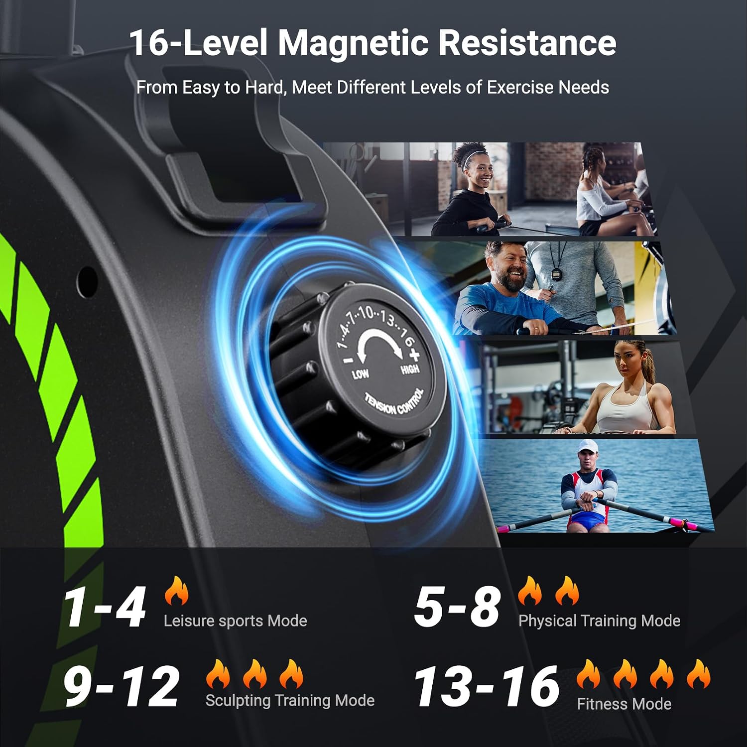 Magnetic Rowing Machine for Home