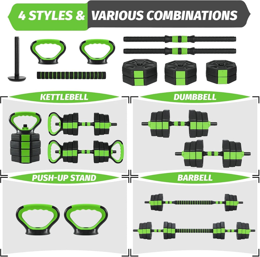 4 In1 Adjustable Dumbbell Weight Set