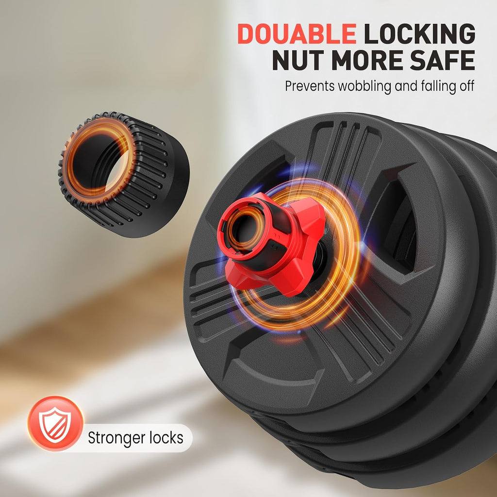 3-in-1 Adjustable Dumbbell Set