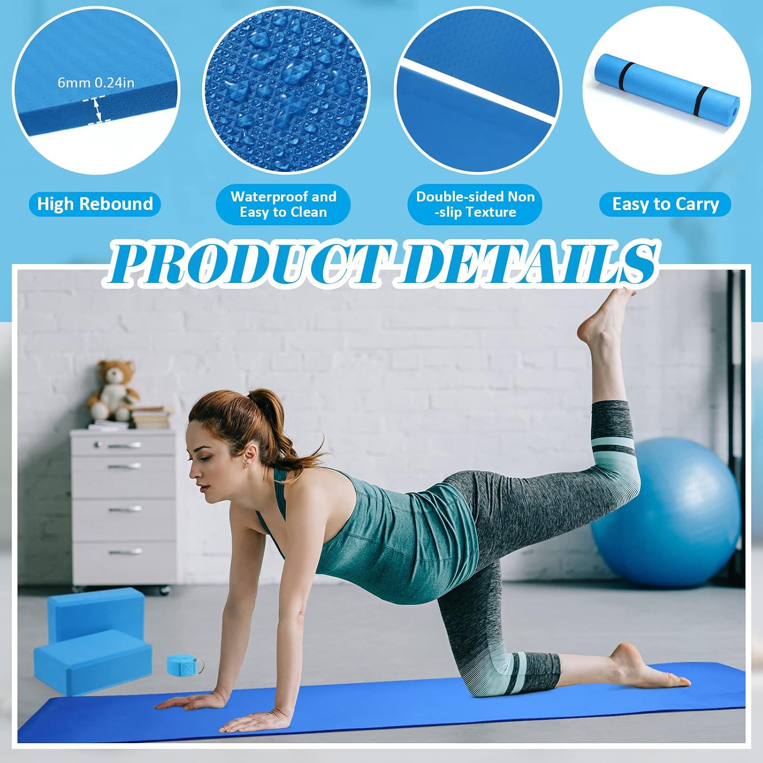 10 Pcs Yoga Starter Kit Set
