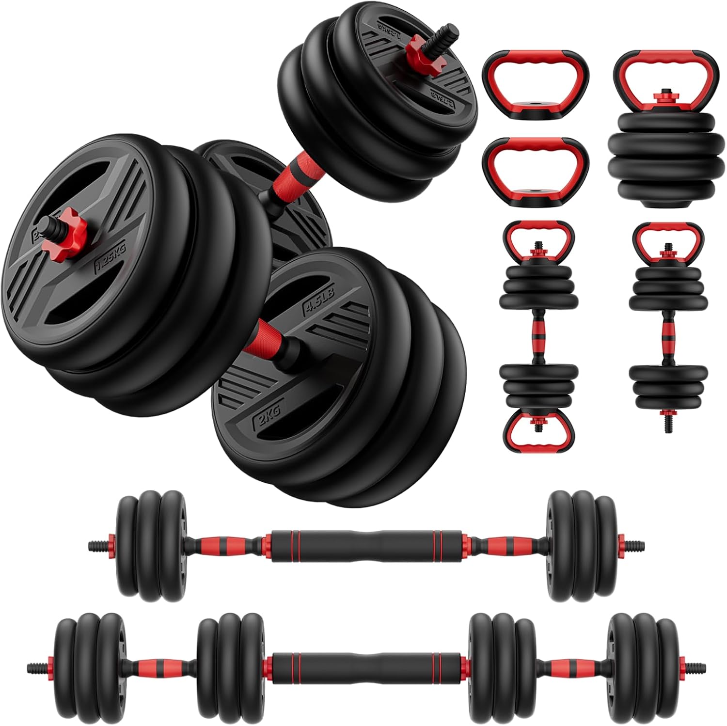 5-in-1 Adjustable Dumbbell Weight Set
