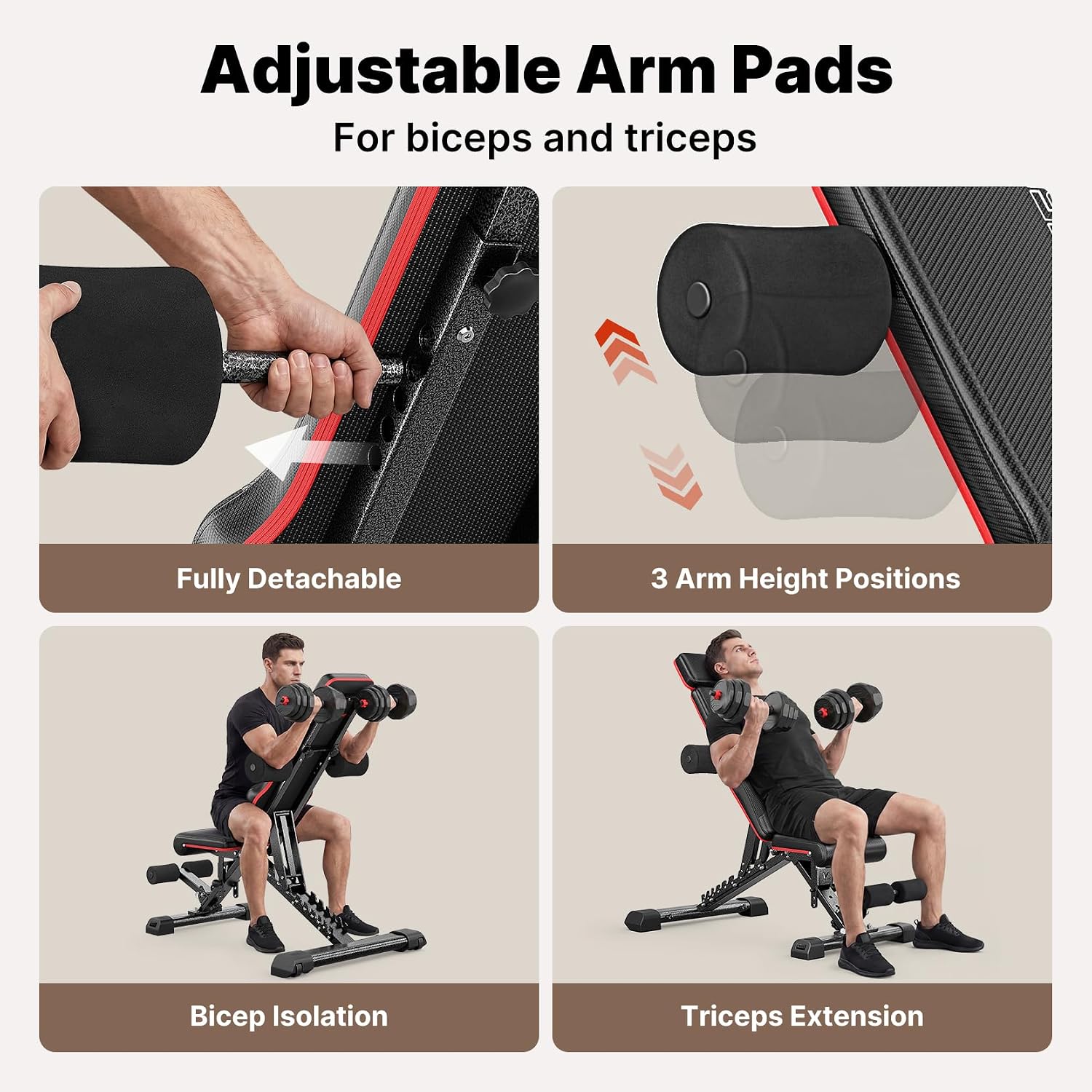 Foldable Weight Bench with Bench Press Stand