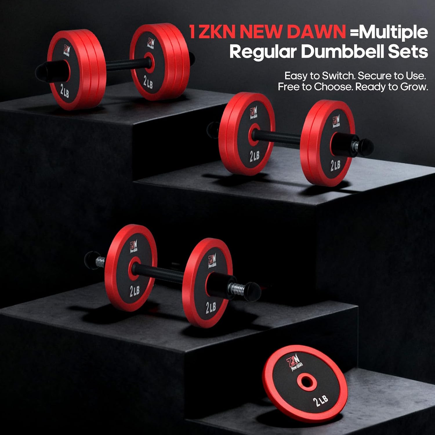 Dumbbell Set with Barbell Connector