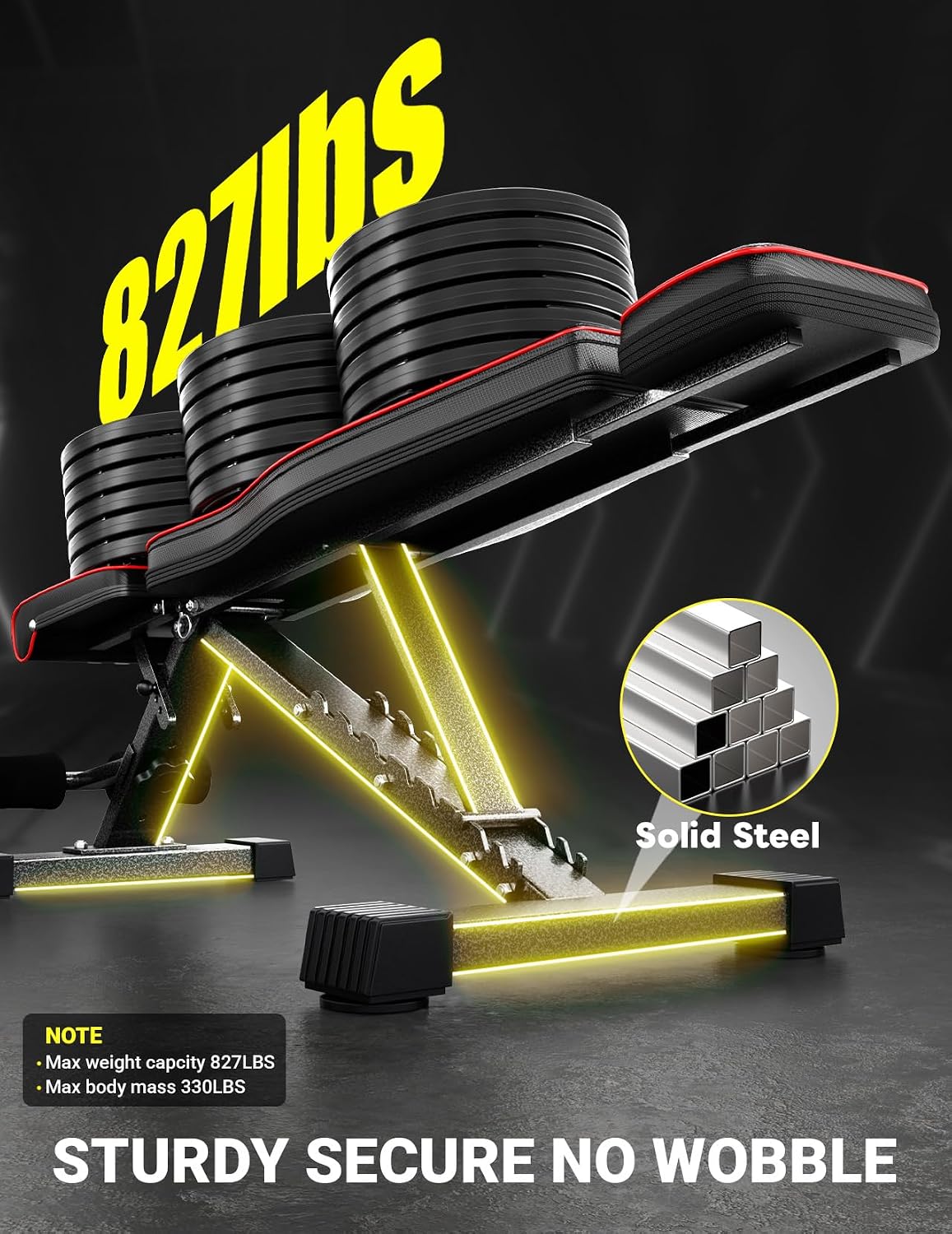 Certified Adjustable Foldable Weight Bench