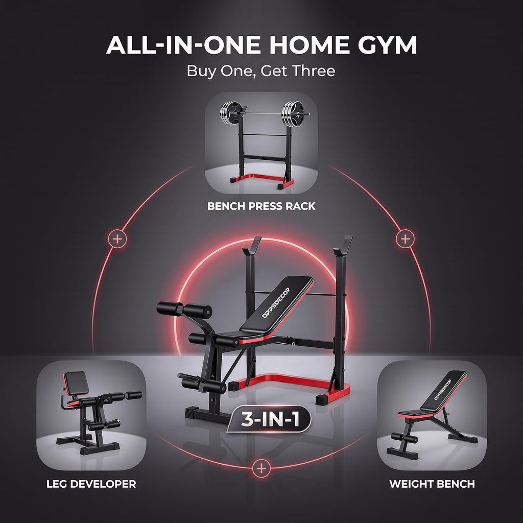 Weight Bench with Squat Rack