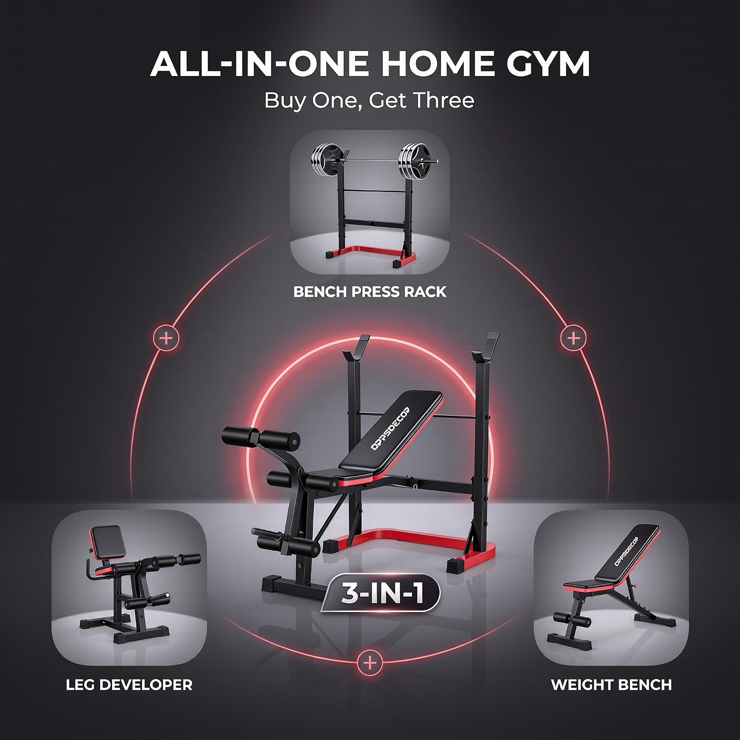 Weight Bench with Squat Rack