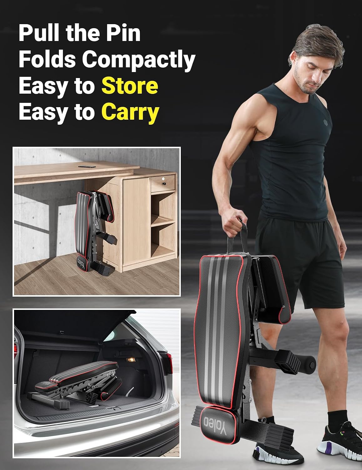 Certified Adjustable Foldable Weight Bench