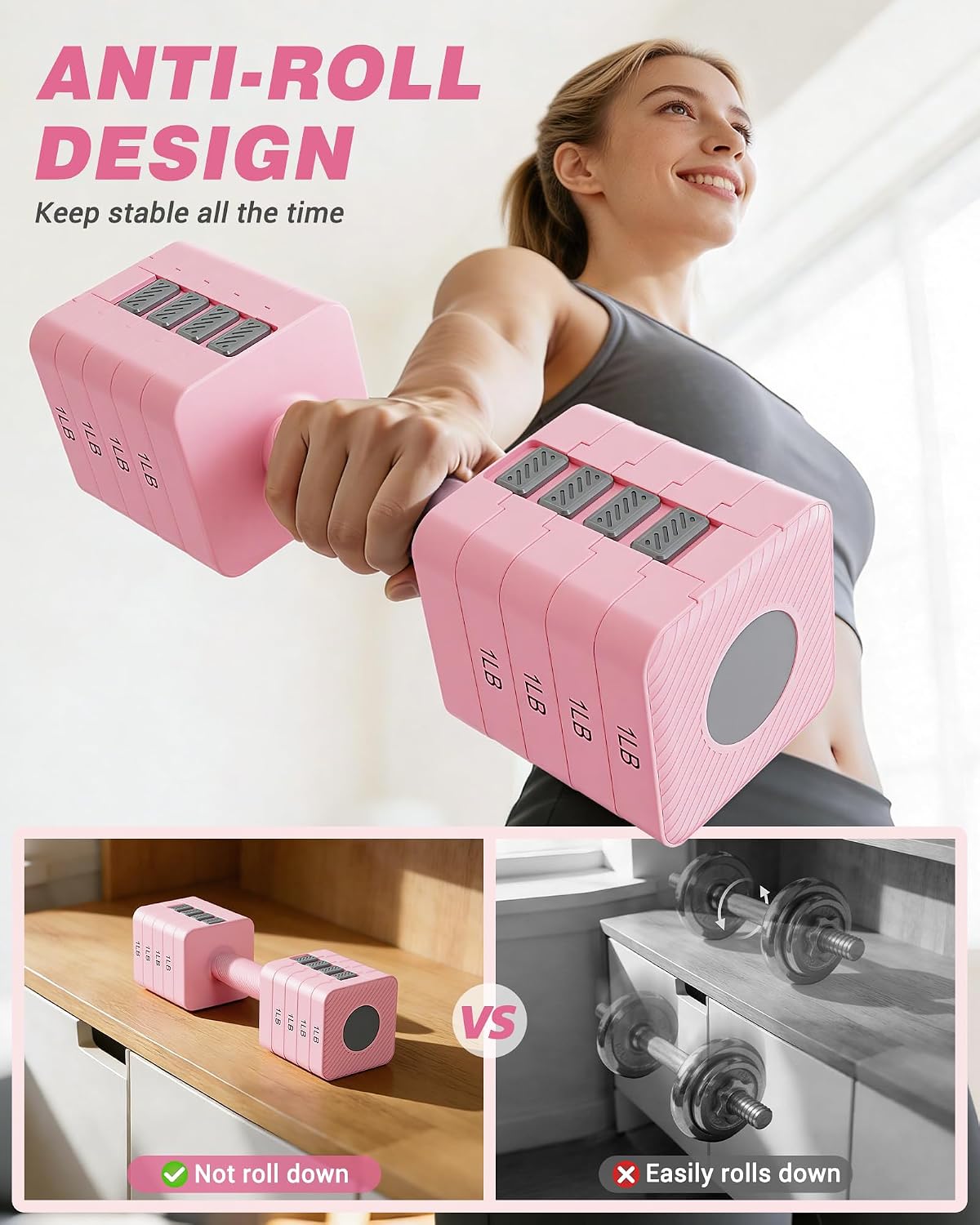 Adjustable Dumbbell Set of 2