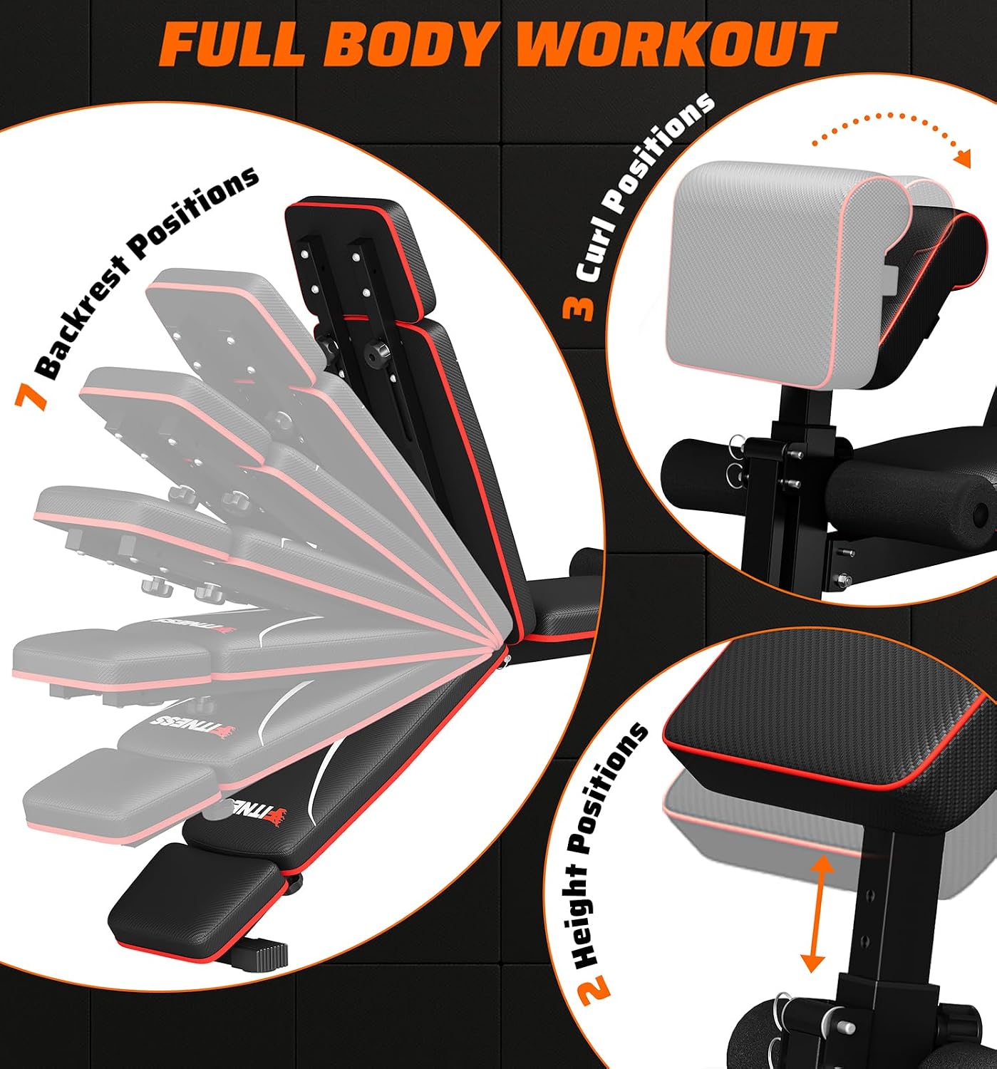 Weight Bench with Leg Developer