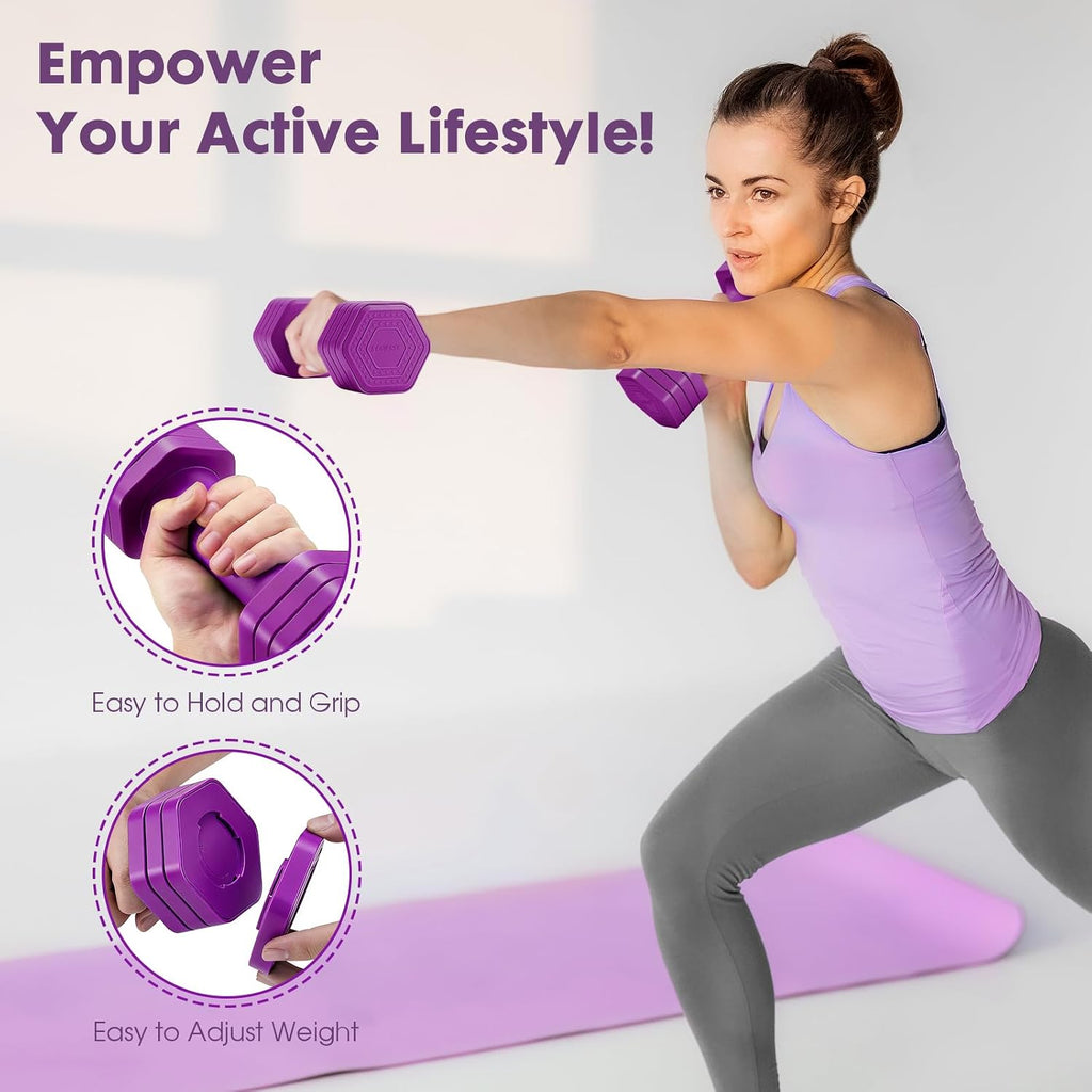 4 in 1 Adjustable Dumbbell Set