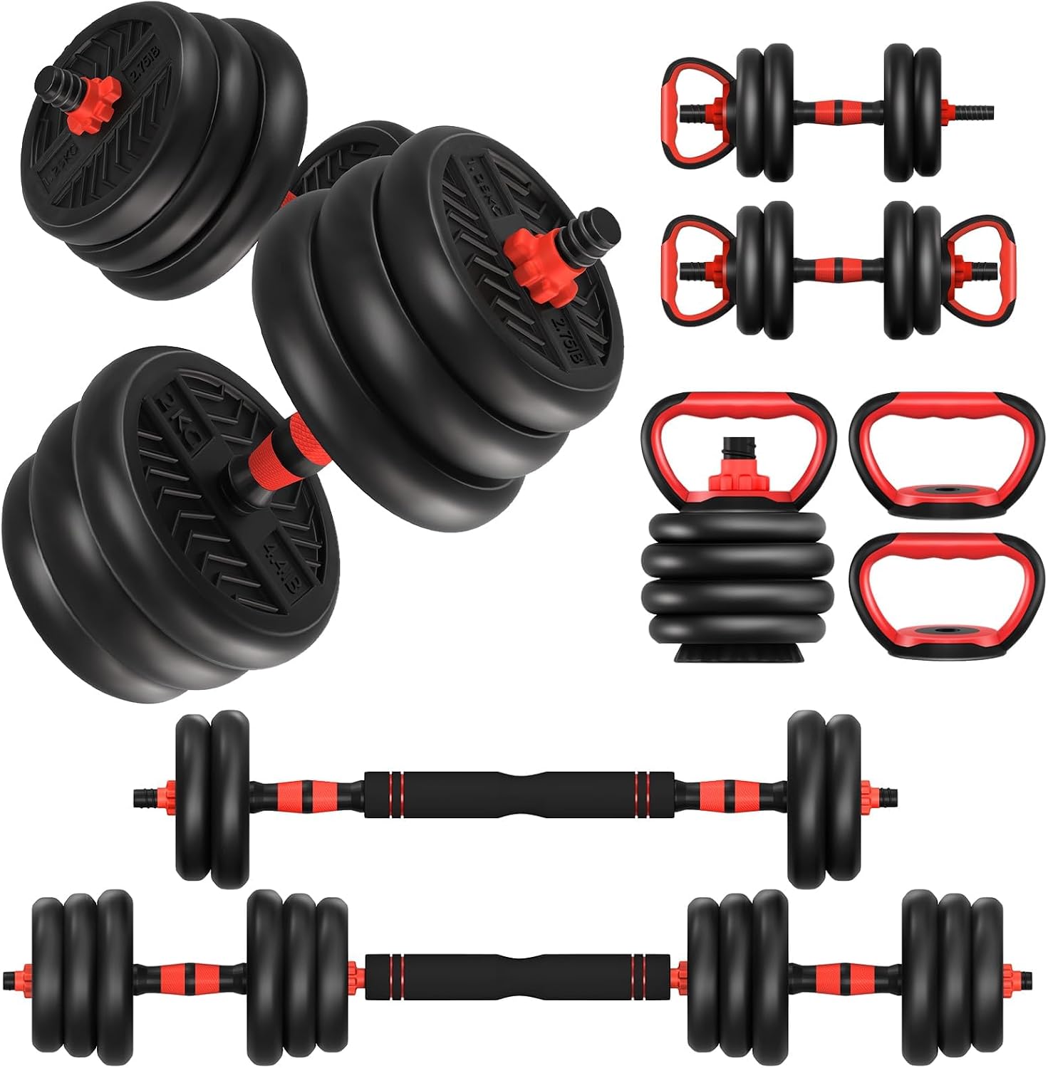 4 in1 Adjustable Dumbbells Weight Set
