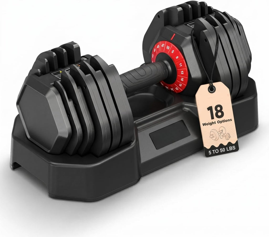 18-in-1 Adjustable Dumbbell Set