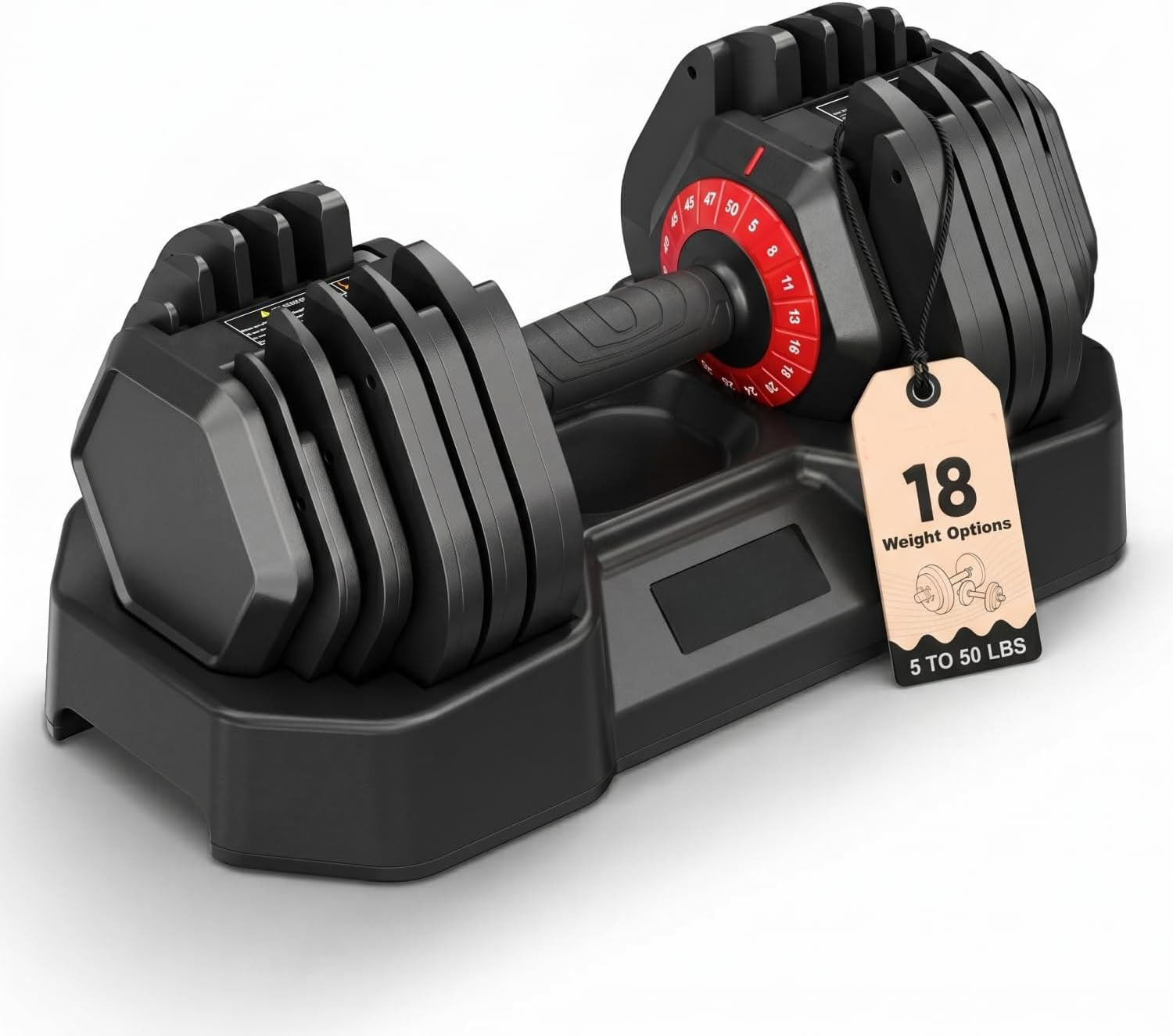 18-in-1 Adjustable Dumbbell Set