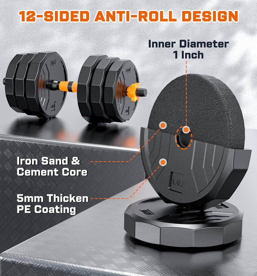 5-in-1 Adjustable Dumbbell Weight Set