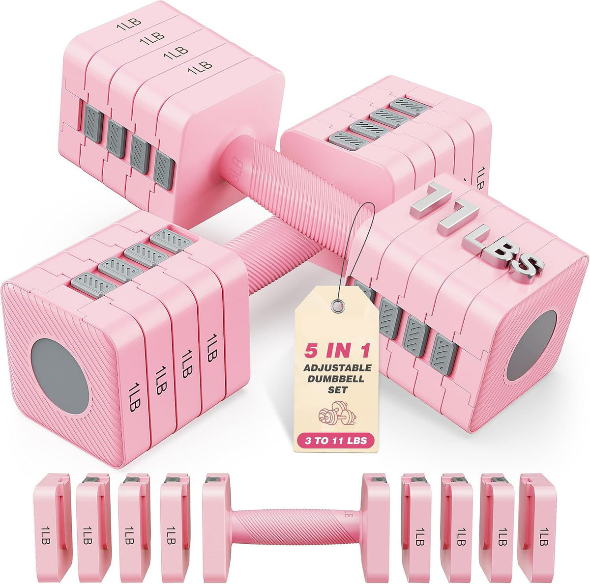 Adjustable Dumbbell Set of 2