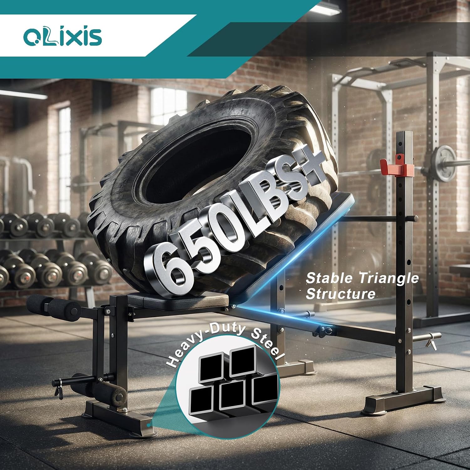 Adjustable Weight Bench Set with Rack