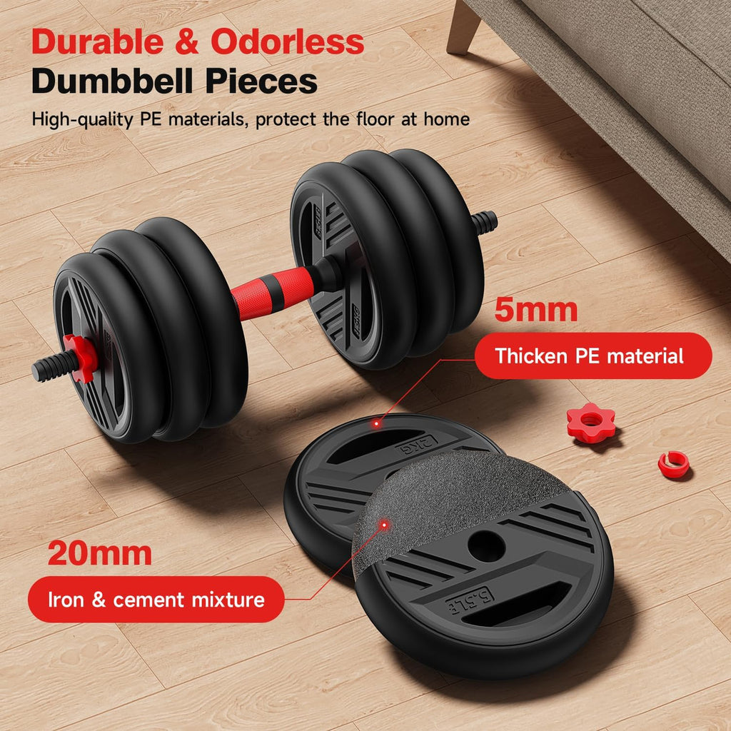 5-in-1 Adjustable Dumbbell Weight Set