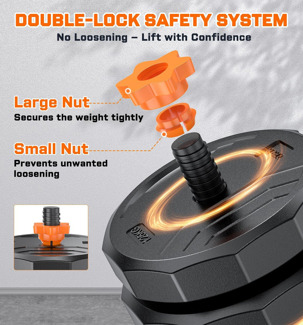5-in-1 Adjustable Dumbbell Weight Set