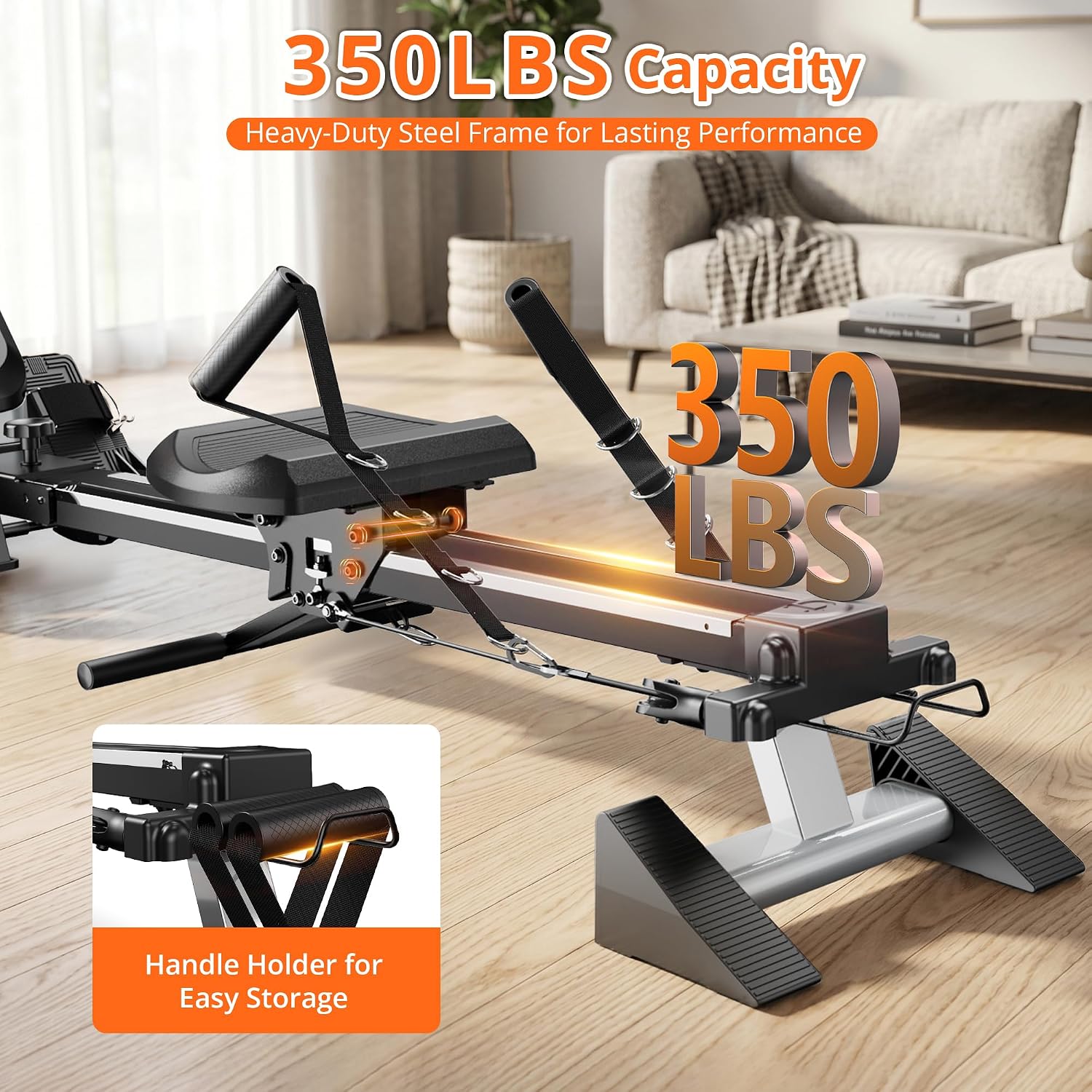 Foldable Magnetic Rowing Machine for Home