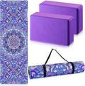 3 Pcs 6MM Non Slip Yoga Mat Set
