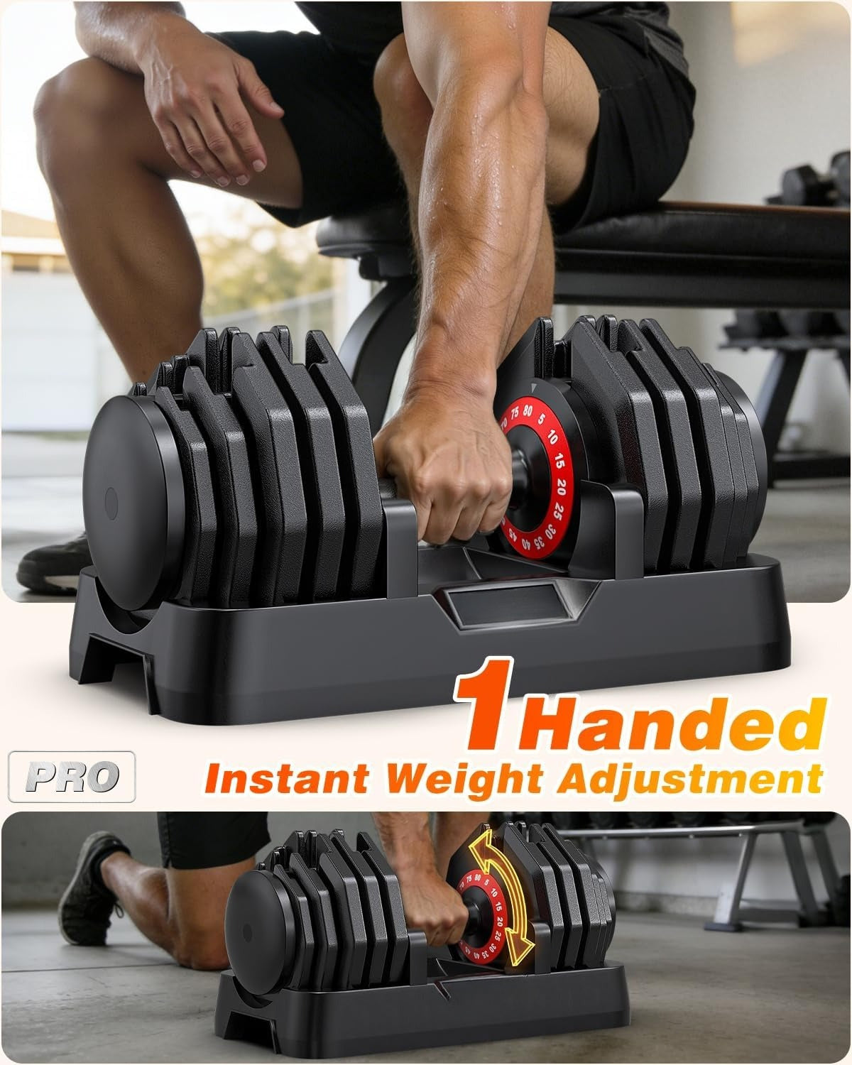 Adjustable Dumbbells Weight Set