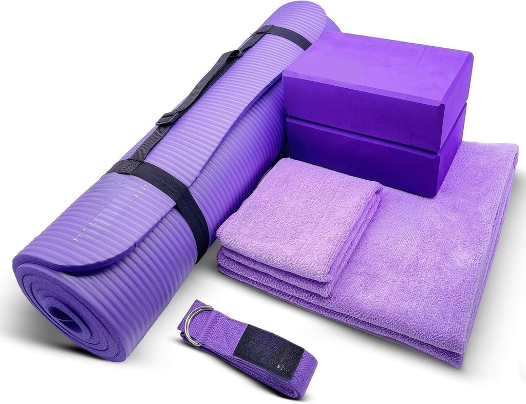 7-Piece Yoga Mat Starter Kit